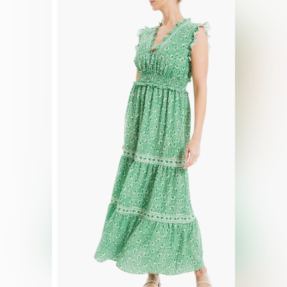 Max Studio Green Floral Maxi Dress | Size XL - NWT - Picture 2 of 5
